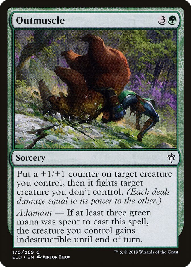 Outmuscle [Throne of Eldraine] [Foil]