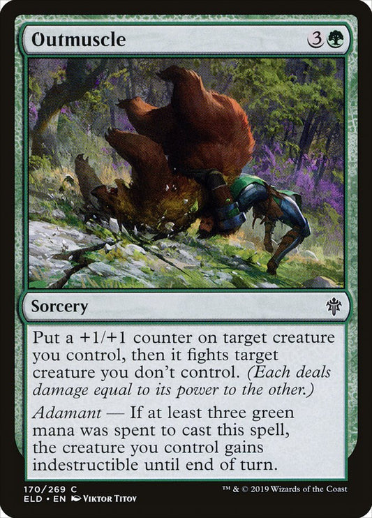Outmuscle [Throne of Eldraine] [Foil]