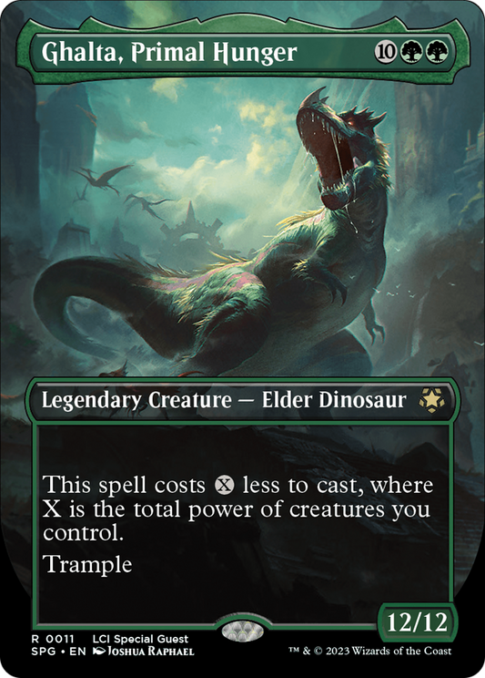 Ghalta, Primal Hunger (Borderless) [The Lost Caverns of Ixalan Special Guests] [Foil]