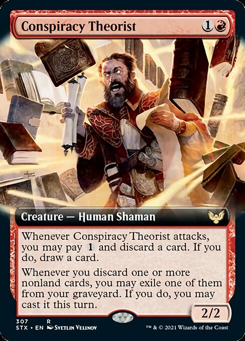 Conspiracy Theorist (Extended Art) [Strixhaven: School of Mages] [Foil]