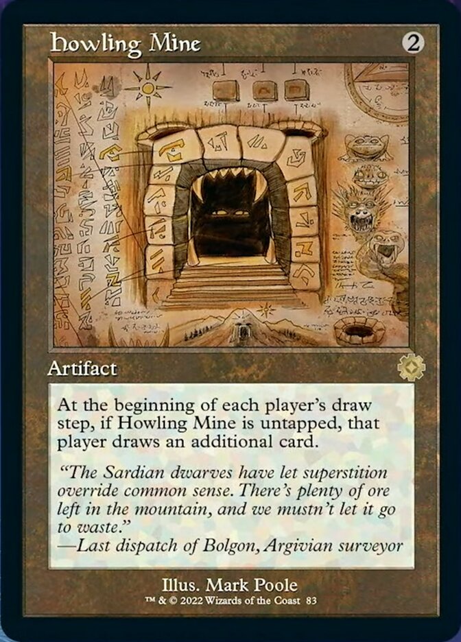 Howling Mine (Retro Schematic) [The Brothers' War Retro Artifacts] [Foil]