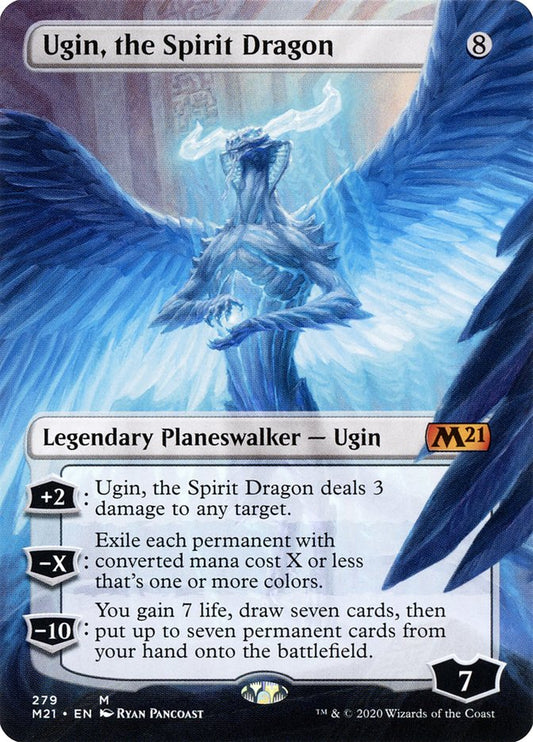 Ugin, the Spirit Dragon (279) (Borderless) [Core Set 2021] [Foil]