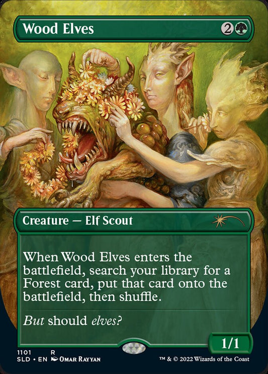 Wood Elves (Borderless) [Secret Lair Drop Series] [Foil]