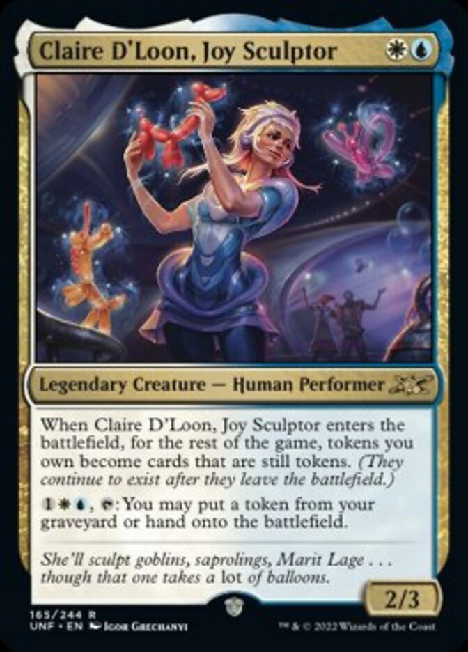 Claire D'Loon, Joy Sculptor [Unfinity] [Foil]