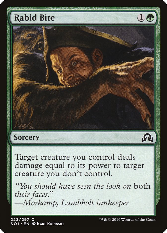 Rabid Bite [Shadows over Innistrad] [Foil]