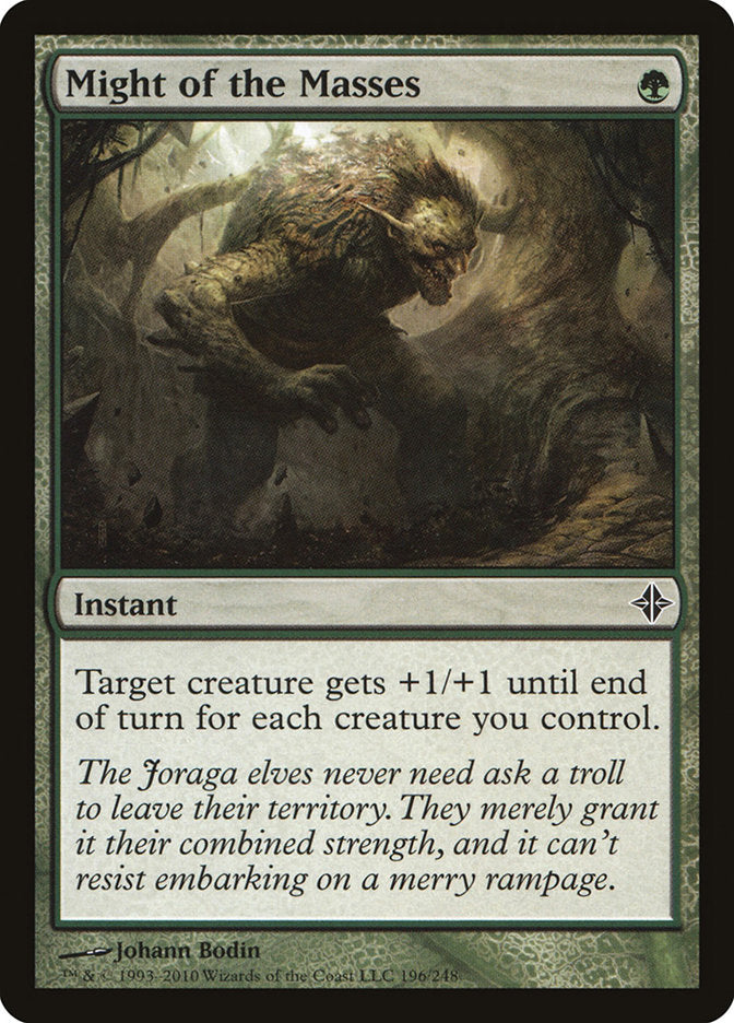 Might of the Masses [Rise of the Eldrazi] [Foil]
