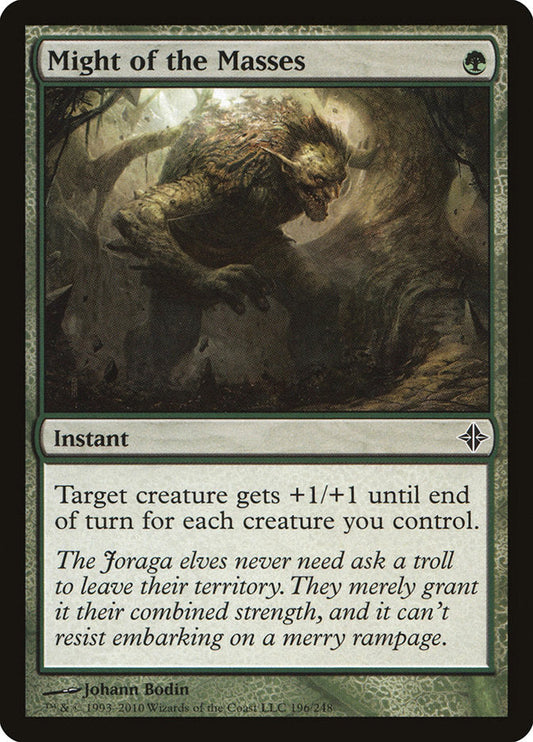Might of the Masses [Rise of the Eldrazi] [Foil]