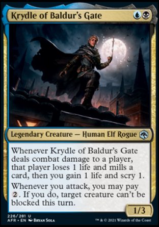 Krydle of Baldur's Gate [Dungeons & Dragons: Adventures in the Forgotten Realms] [Foil]