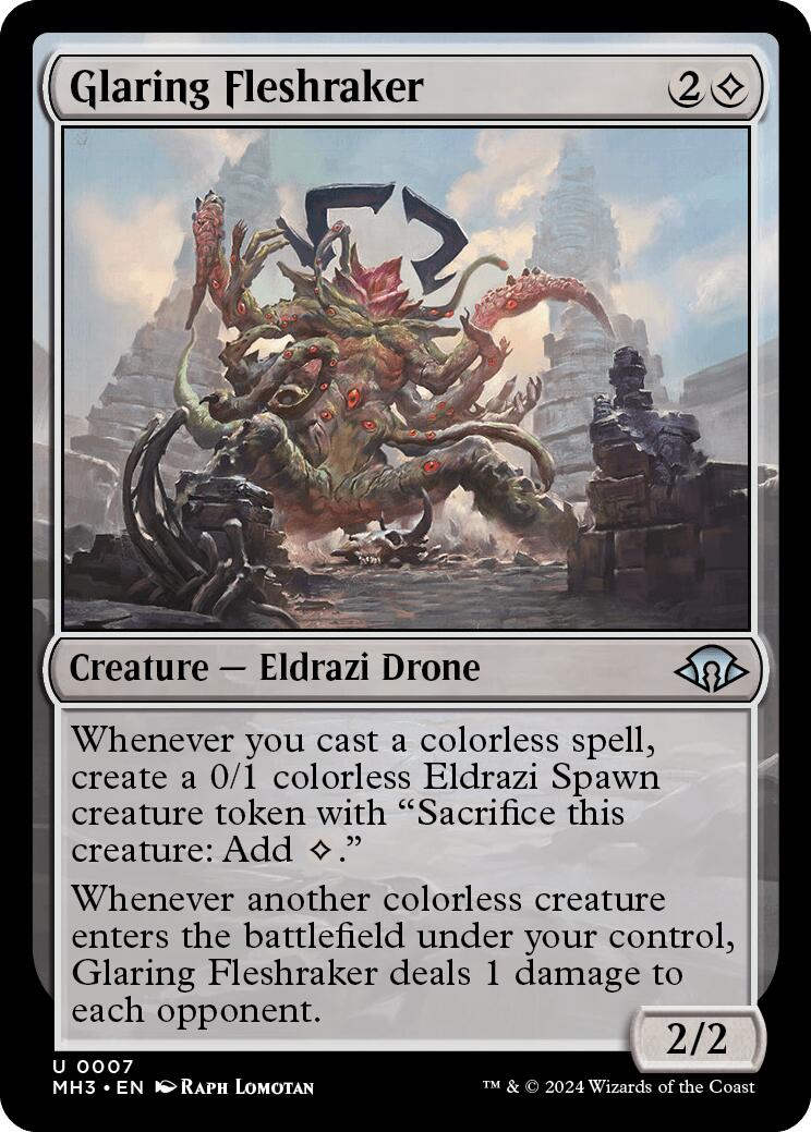 Glaring Fleshraker [Modern Horizons 3] [Foil]