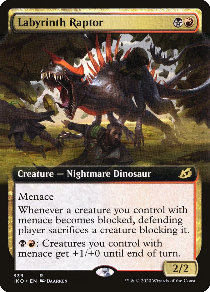 Labyrinth Raptor (Extended Art) [Ikoria: Lair of Behemoths] [Foil]