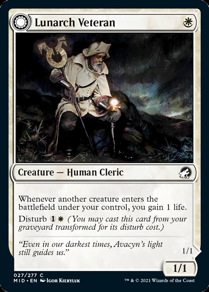 Lunarch Veteran // Luminous Phantom [Innistrad: Midnight Hunt] [Foil]
