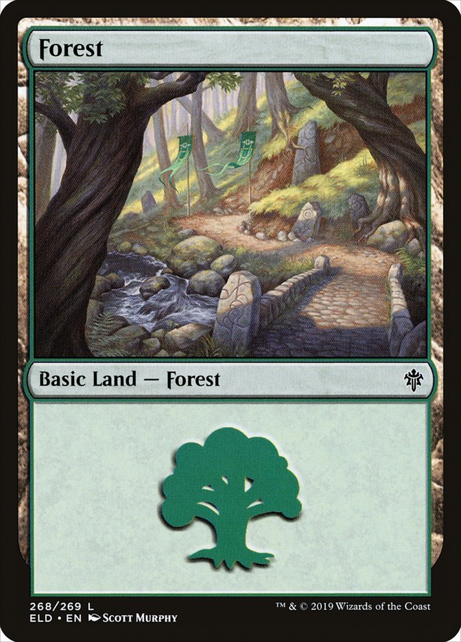 Forest (268) [Throne of Eldraine] [Foil]