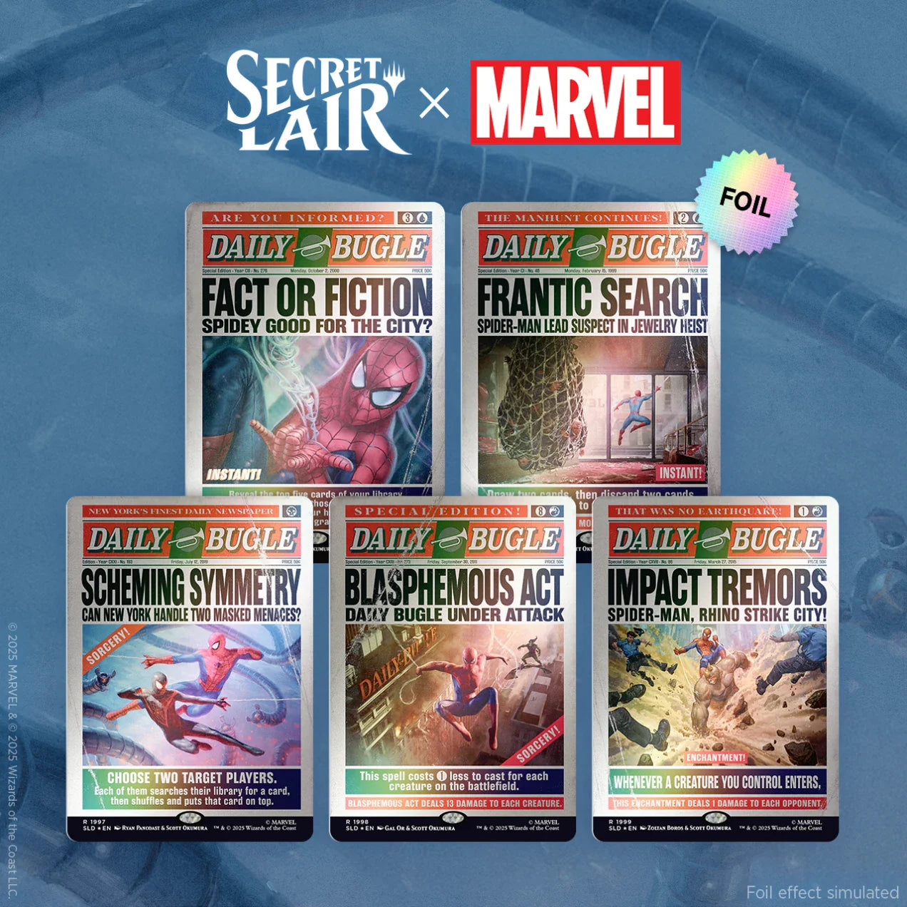Secret Lair x Marvel's Spider-Man: Daily Bugle Breaking News Foil
