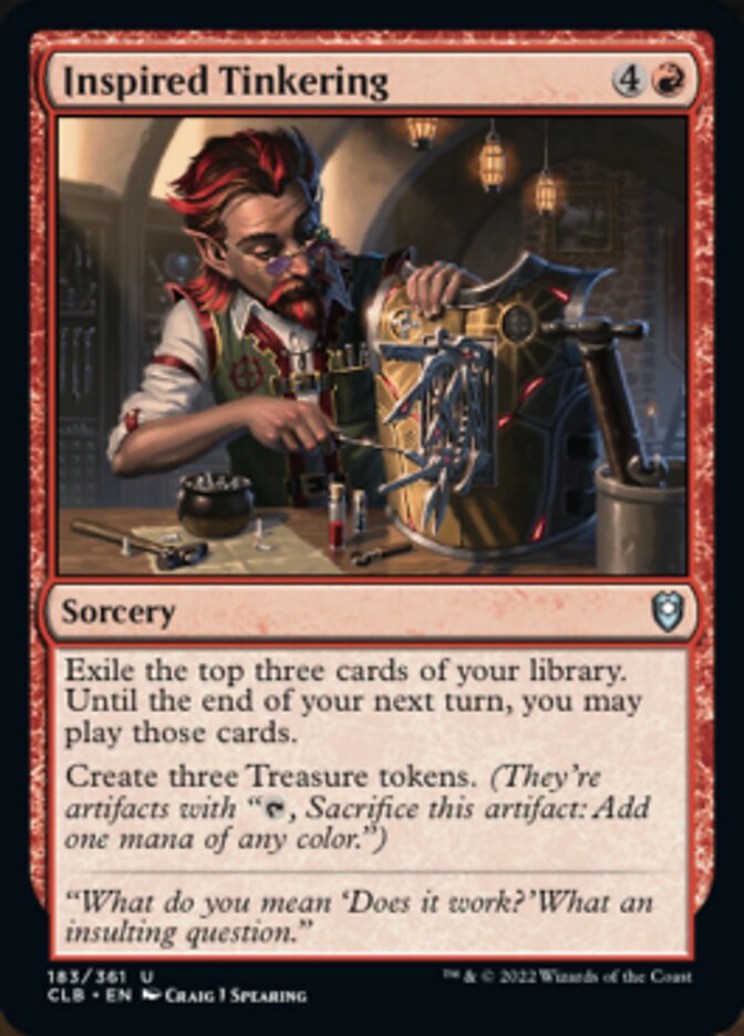 Inspired Tinkering [Commander Legends: Battle for Baldur's Gate] [Foil]