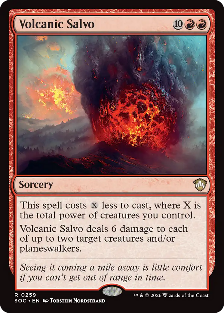 Volcanic Salvo [Secrets of Strixhaven Commander] [Foil]
