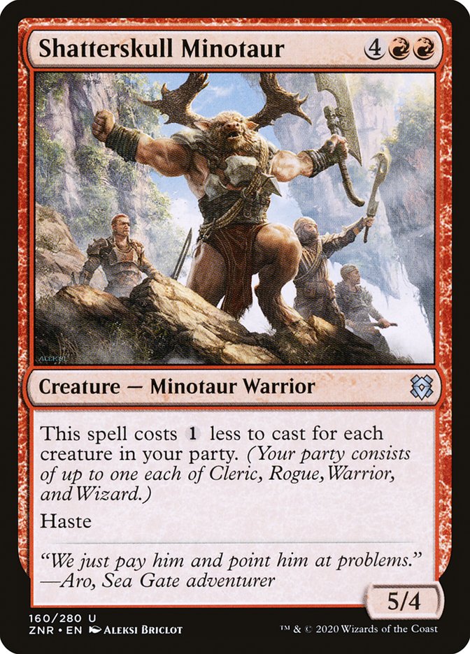 Shatterskull Minotaur [Zendikar Rising] [Foil]