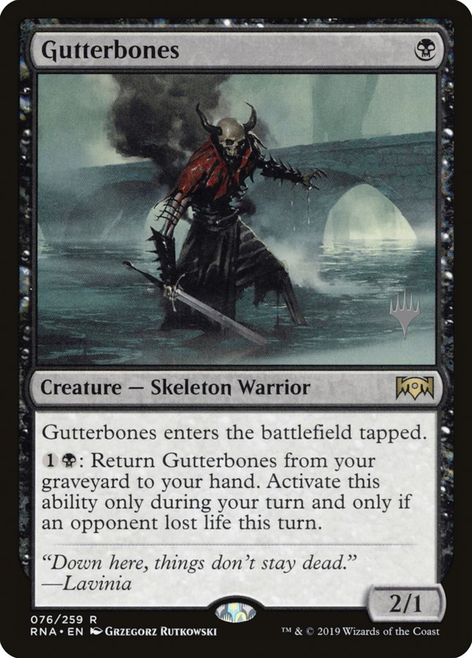 Gutterbones (Promo Pack) [Ravnica Allegiance Promos] [Foil]