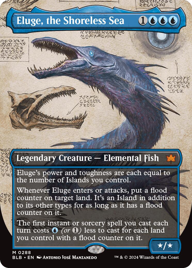 Eluge, the Shoreless Sea (Borderless) [Bloomburrow] [Foil]