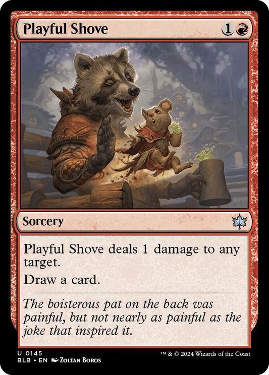 Playful Shove [Bloomburrow] [Foil]