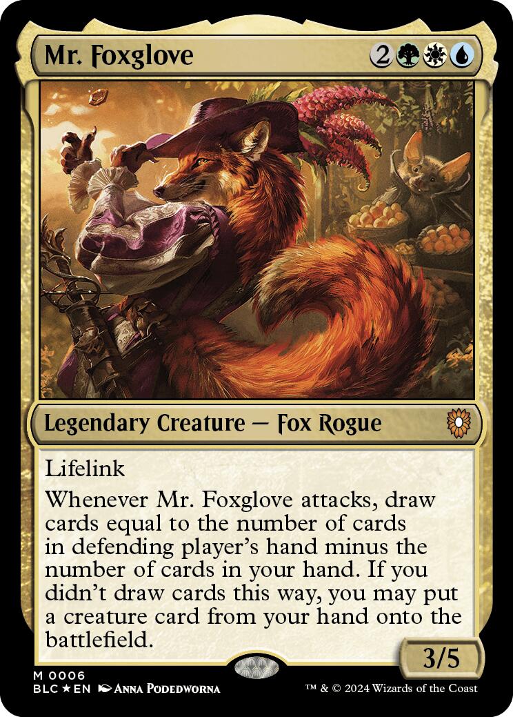 Mr. Foxglove [Bloomburrow Commander] [Foil]