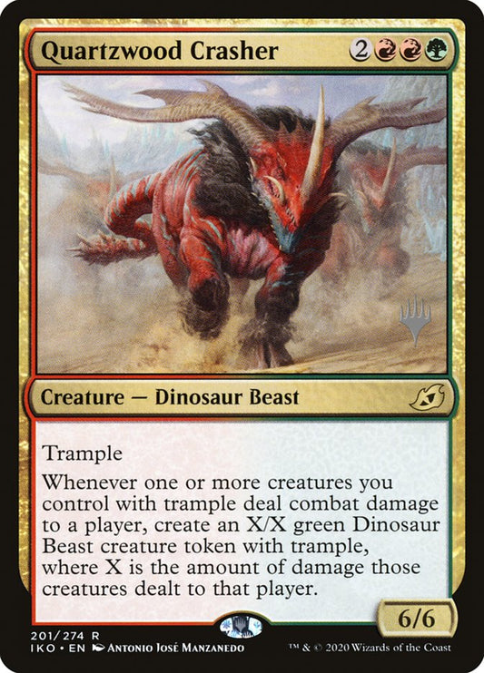 Quartzwood Crasher (Promo Pack) [Ikoria: Lair of Behemoths Promos] [Foil]