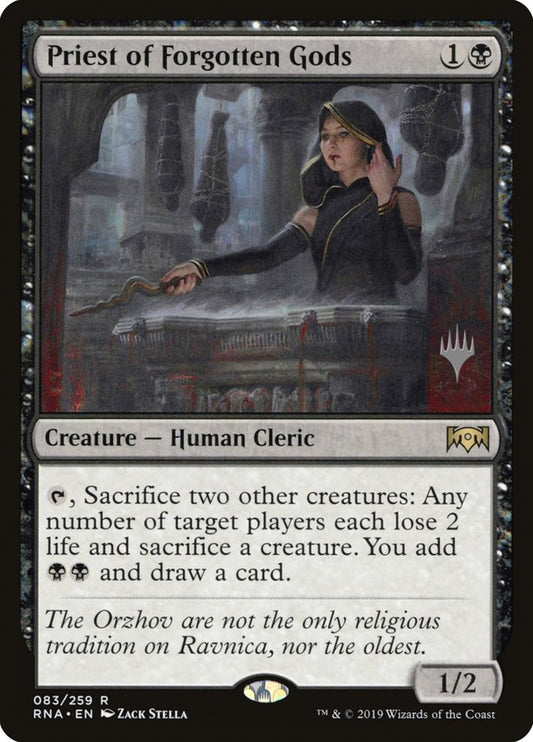 Priest of Forgotten Gods (Promo Pack) [Ravnica Allegiance Promos] [Foil]
