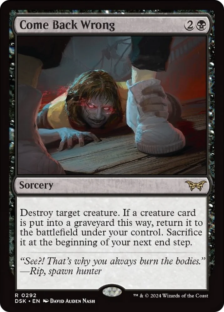 Come Back Wrong (0292) [Duskmourn: House of Horror] [Foil]
