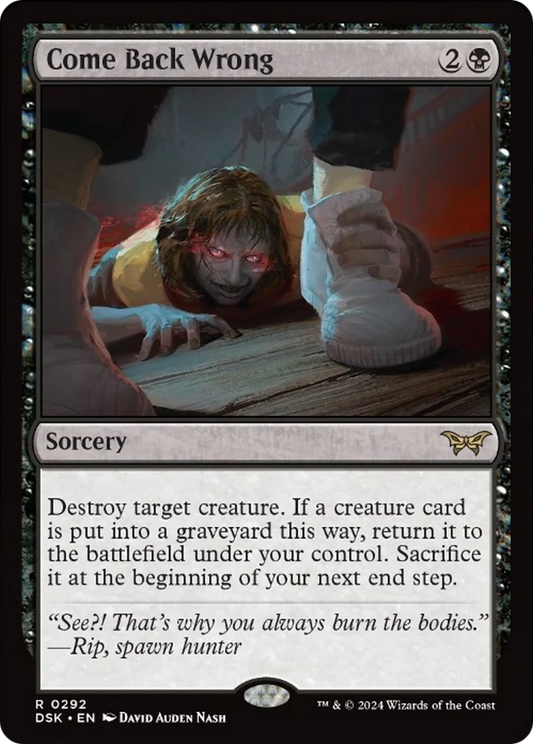 Come Back Wrong (0292) [Duskmourn: House of Horror] [Foil]