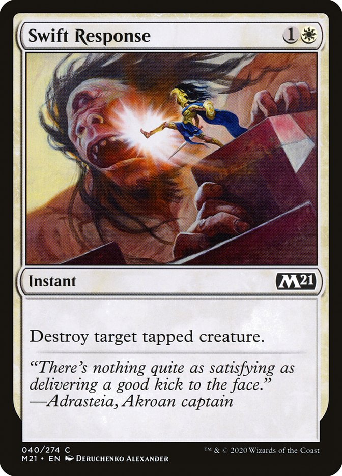 Swift Response [Core Set 2021] [Foil]
