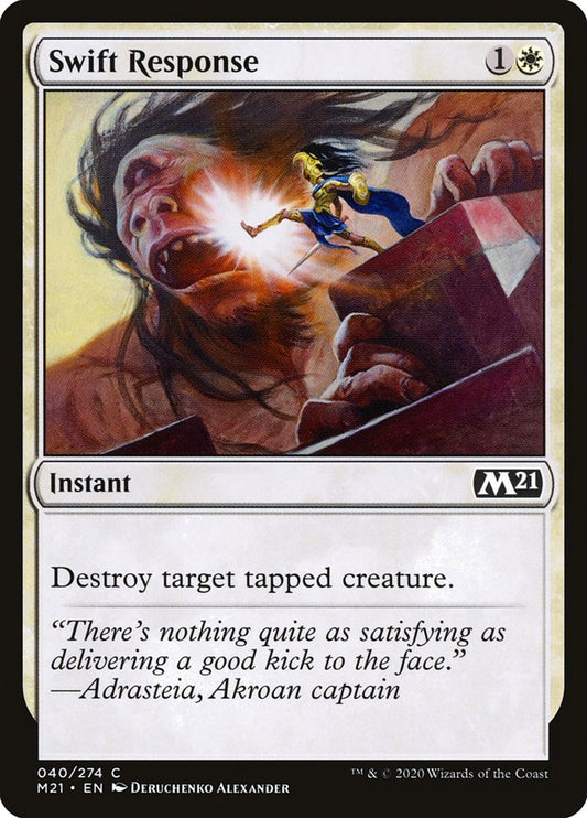 Swift Response [Core Set 2021] [Foil]