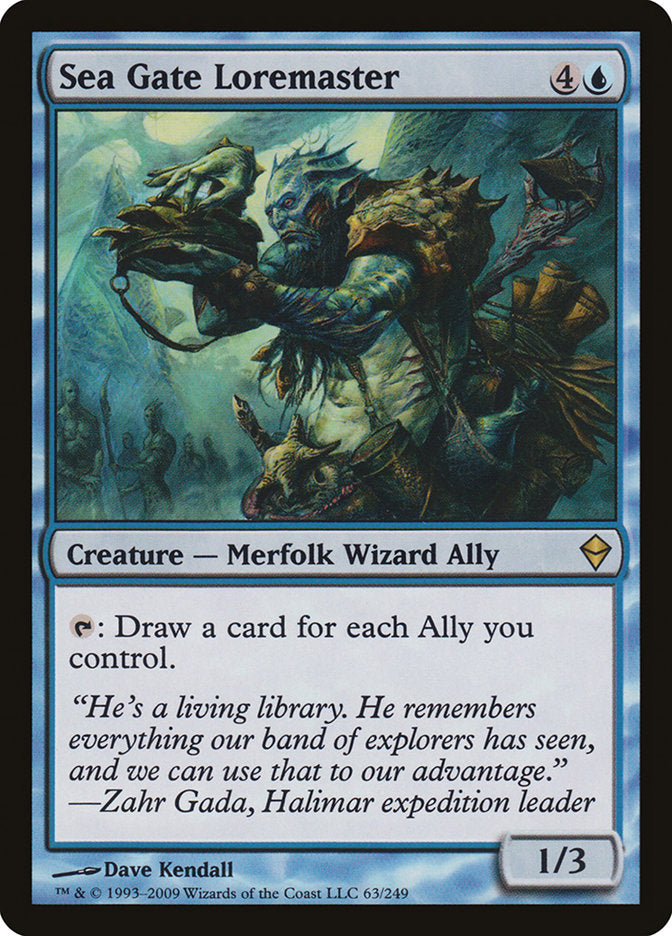 Sea Gate Loremaster [Zendikar] [Foil]