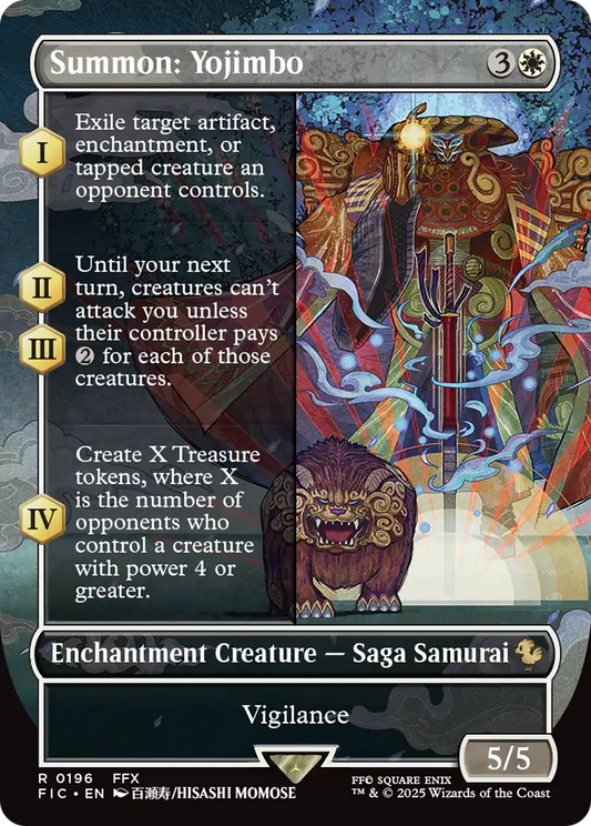 Summon: Yojimbo (Borderless) [FINAL FANTASY Commander] [Foil]