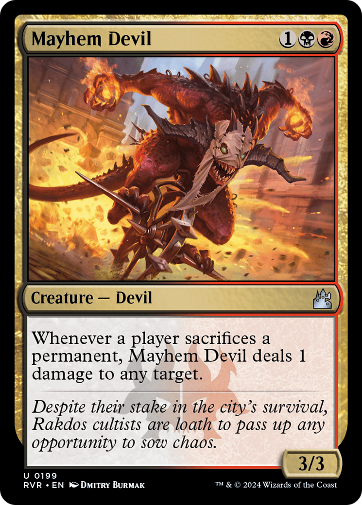 Mayhem Devil [Ravnica Remastered] [Foil]