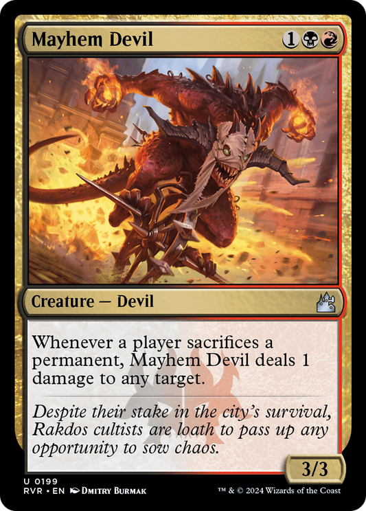Mayhem Devil [Ravnica Remastered] [Foil]