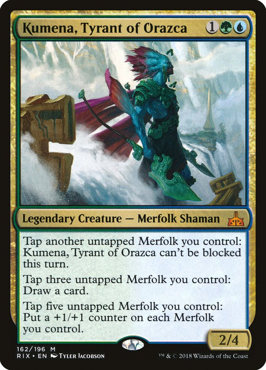 Kumena, Tyrant of Orazca [Rivals of Ixalan] [Foil]