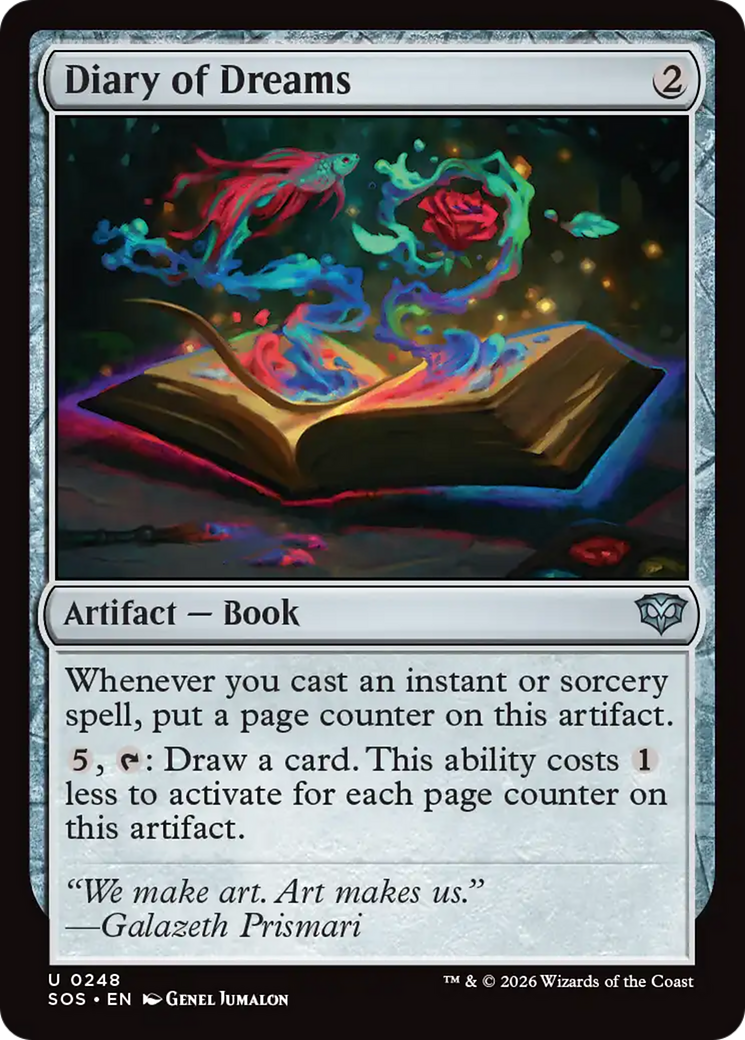 Diary of Dreams [Secrets of Strixhaven] [Foil]
