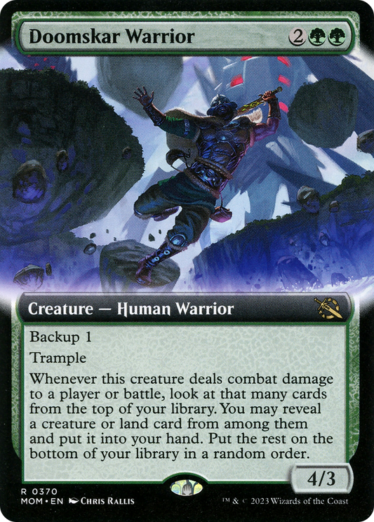 Doomskar Warrior (Extended Art) [March of the Machine] [Foil]