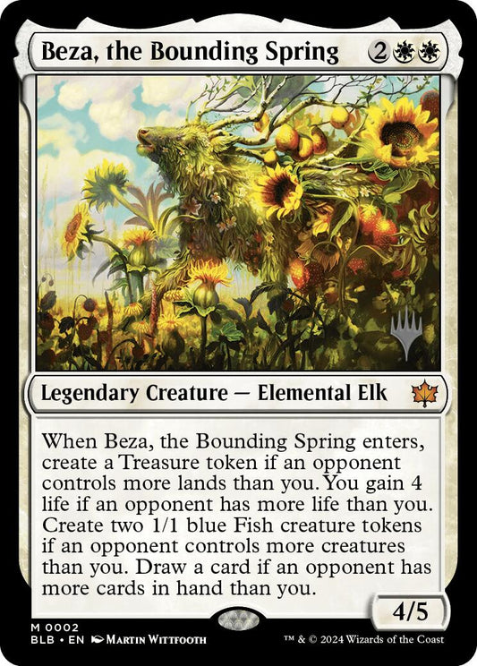 Beza, the Bounding Spring (Promo Pack) [Bloomburrow Promos] [Foil]