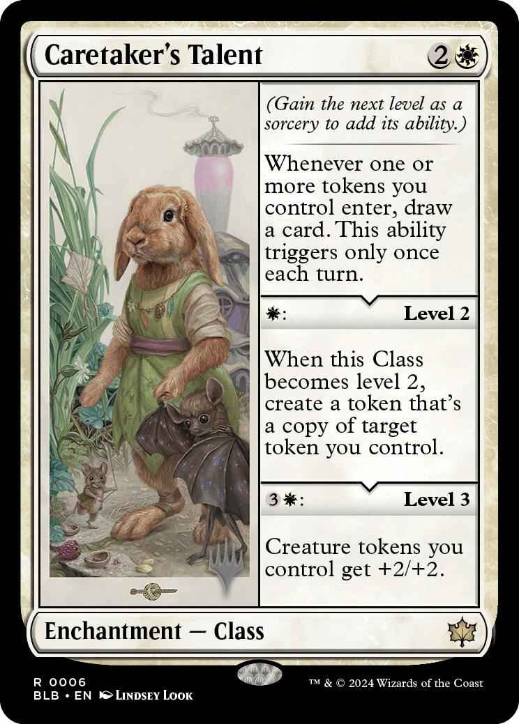 Caretaker's Talent (Promo Pack) [Bloomburrow Promos] [Foil]