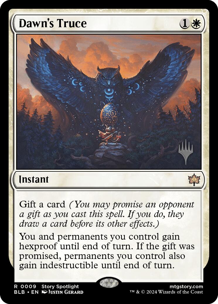 Dawn's Truce (Promo Pack) [Bloomburrow Promos] [Foil]