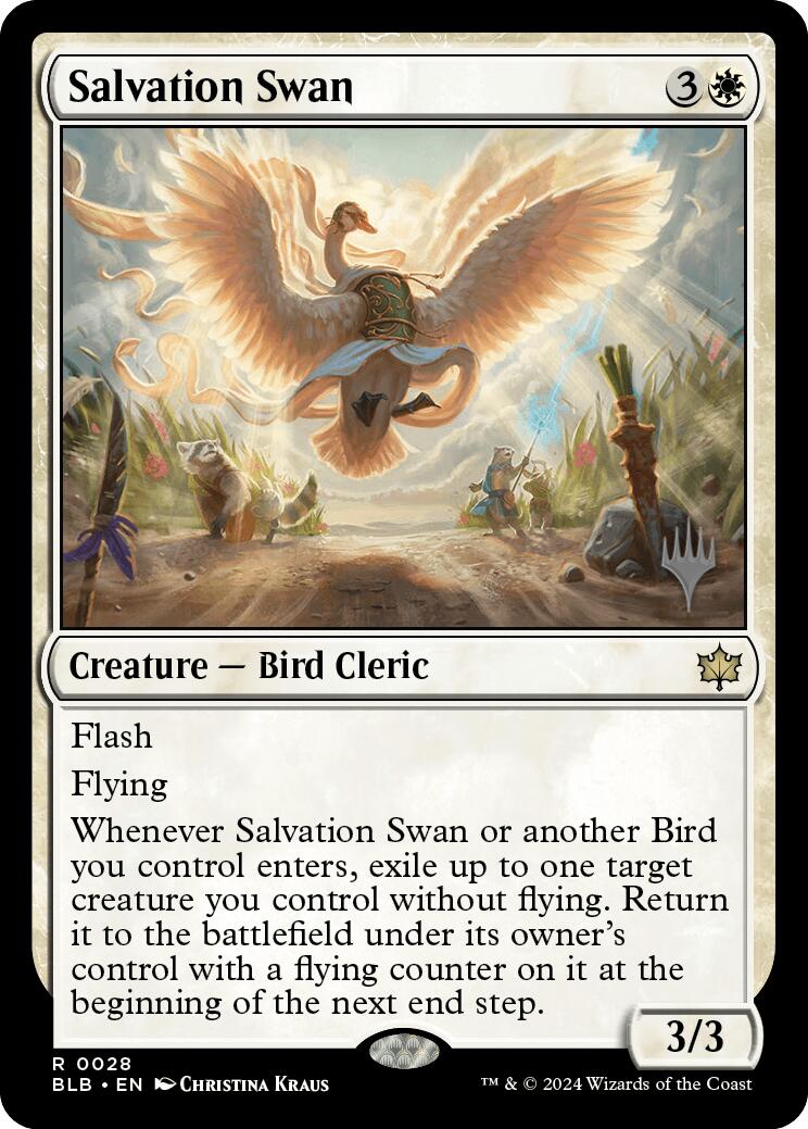 Salvation Swan (Promo Pack) [Bloomburrow Promos] [Foil]