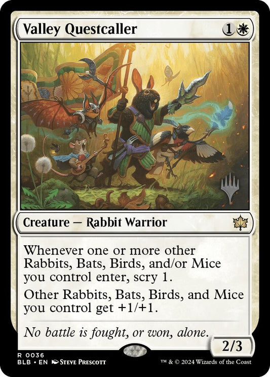 Valley Questcaller (Promo Pack) [Bloomburrow Promos] [Foil]