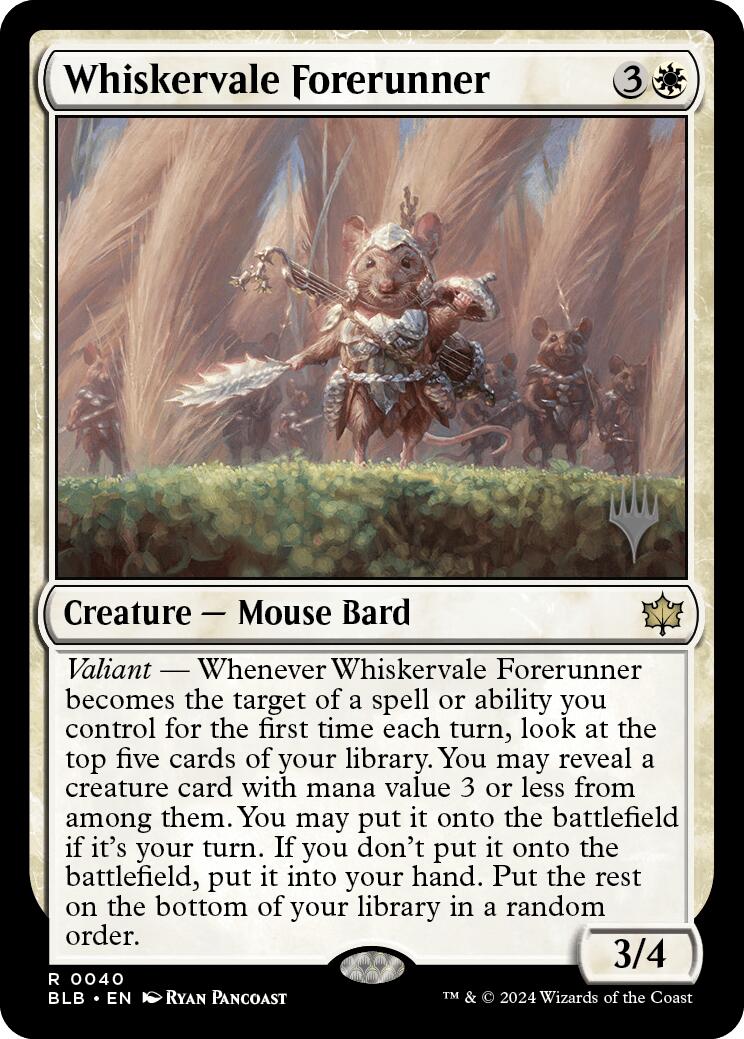 Whiskervale Forerunner (Promo Pack) [Bloomburrow Promos] [Foil]