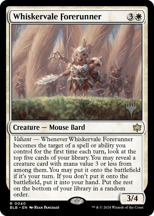 Whiskervale Forerunner (Promo Pack) [Bloomburrow Promos] [Foil]