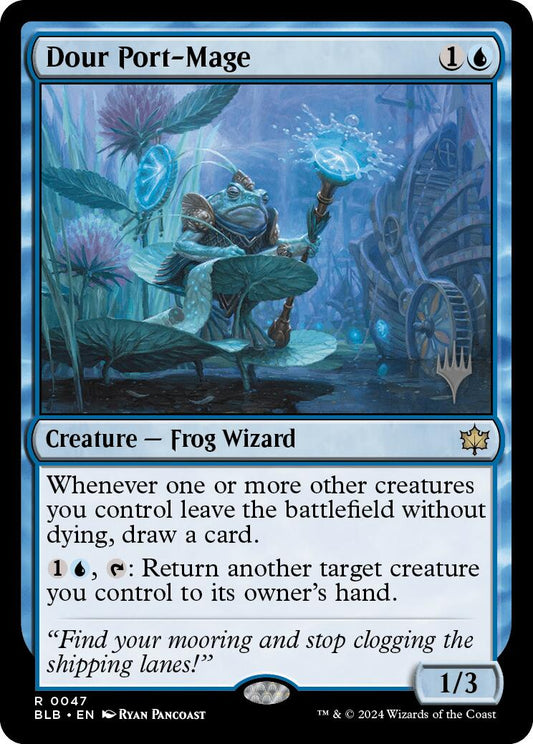 Dour Port-Mage (Promo Pack) [Bloomburrow Promos] [Foil]