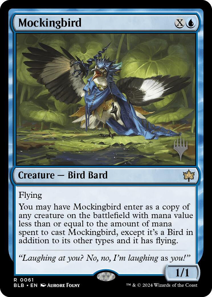 Mockingbird (Promo Pack) [Bloomburrow Promos] [Foil]