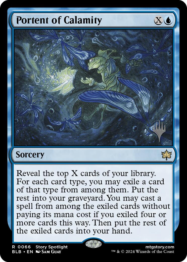 Portent of Calamity (Promo Pack) [Bloomburrow Promos] [Foil]