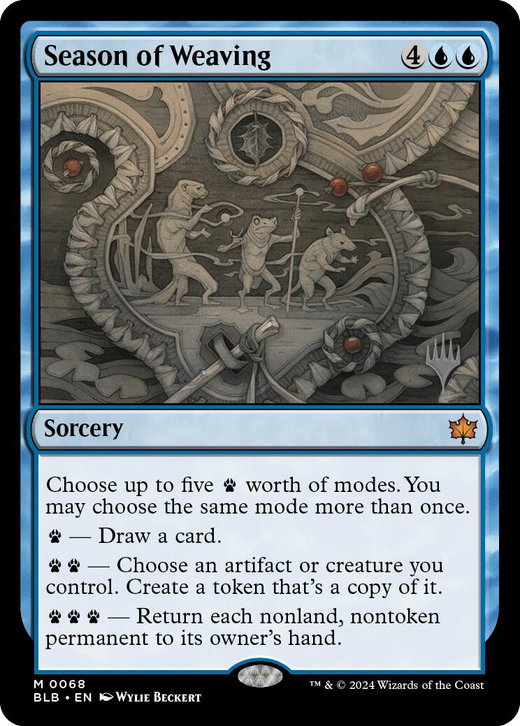 Season of Weaving (Promo Pack) [Bloomburrow Promos] [Foil]