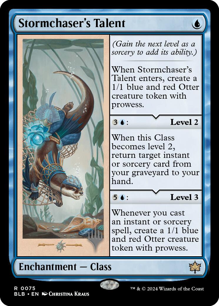 Stormchaser's Talent (Promo Pack) [Bloomburrow Promos] [Foil]