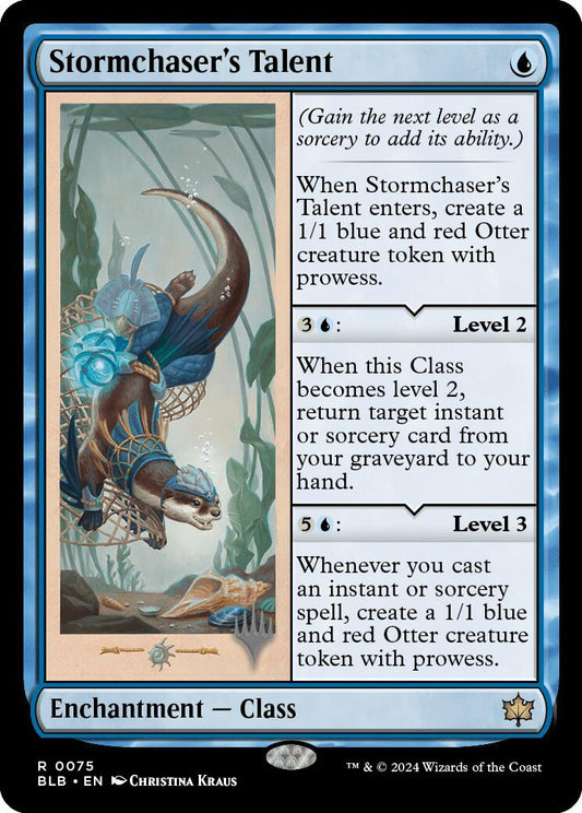 Stormchaser's Talent (Promo Pack) [Bloomburrow Promos] [Foil]